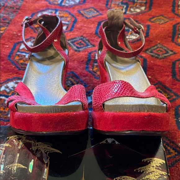 Red Platform Sandals - Picture 6 of 13